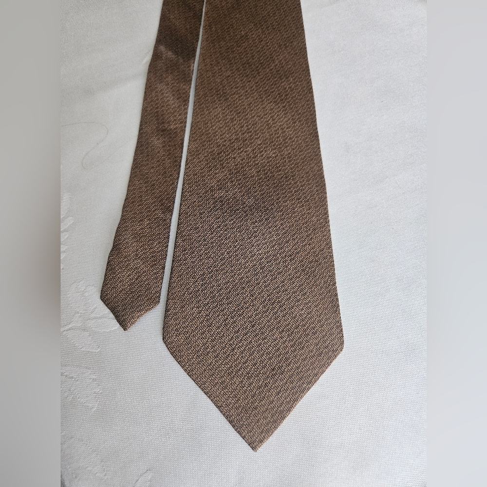 St Loren Silk Brown Men's Tie